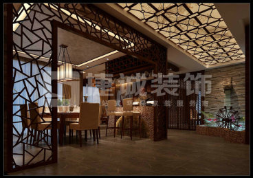陽光西海岸中式餐廳效果圖
