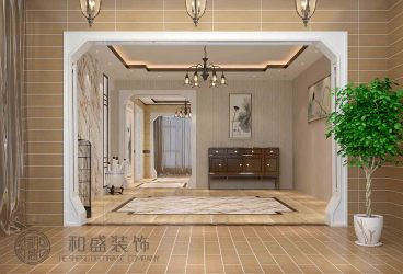金江社區新中式客廳效果圖