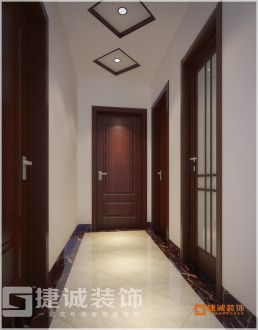 椰海新城新中式廊道效果圖