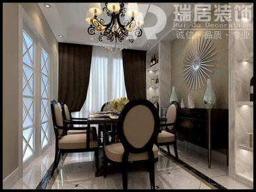 偉星金域藍灣簡歐餐廳效果圖