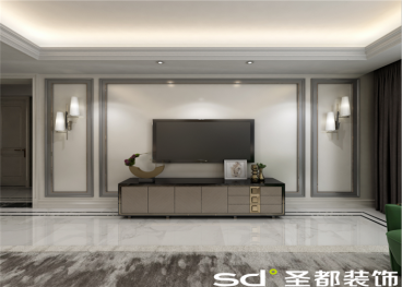 信達(dá)天御現(xiàn)代簡約客廳效果圖