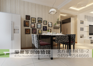 乘風新城現(xiàn)代簡約餐廳效果圖