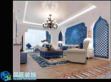 世茂天城地中海玄關效果圖