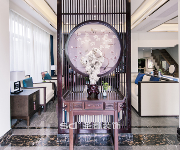 龍悅灣新中式玄關(guān)效果圖