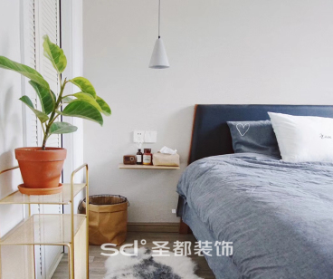 北辰奧園北歐臥室效果圖