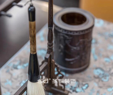 龍悅灣新中式書房效果圖
