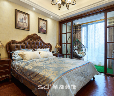 金隅觀瀾時代歐式古典臥室效果圖