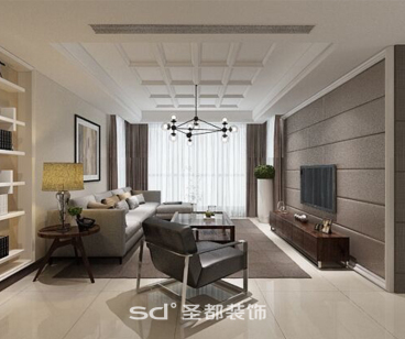 運(yùn)河樂章現(xiàn)代簡約客廳效果圖