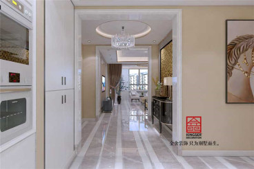 榮盛華府現(xiàn)代簡約廊道效果圖