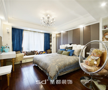 英特學(xué)府現(xiàn)代簡約臥室效果圖