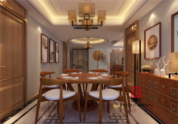 御河上院中式餐廳效果圖
