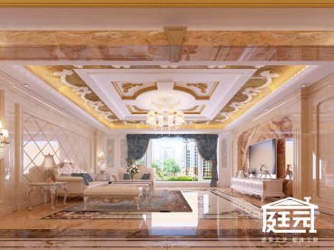 榮盛華府5-1-1301歐式古典客廳效果圖