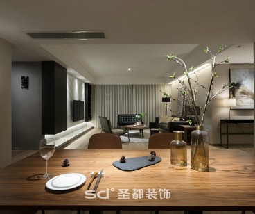 中國鐵建江南國際城現(xiàn)代簡約餐廳效果圖