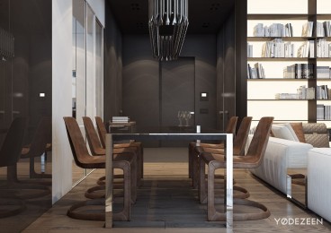 統(tǒng)建大江園南苑現(xiàn)代簡約餐廳效果圖
