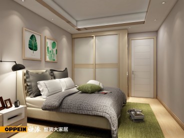 洛陽市區(qū)現(xiàn)代簡(jiǎn)約臥室效果圖