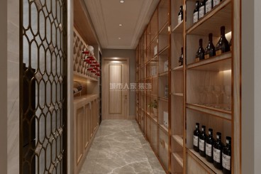 保利心語花園現(xiàn)代簡約廊道效果圖