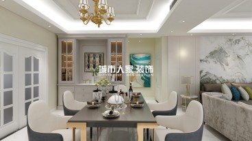 高速紫禁長安時尚混搭餐廳效果圖