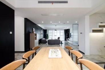 天山熙湖現(xiàn)代簡約餐廳效果圖