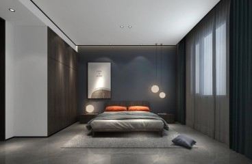 建業(yè)桂圓現(xiàn)代簡約臥室效果圖