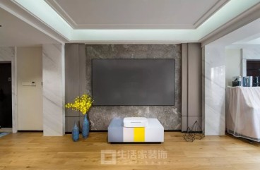 學府城現(xiàn)代簡約客廳效果圖