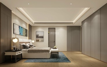 寶生Midtown現(xiàn)代簡約臥室效果圖