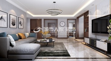 長風(fēng)觀園北歐客廳效果圖