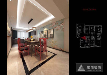 五礦弘園中式餐廳效果圖