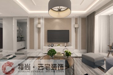 銀燕現代簡約背景墻效果圖