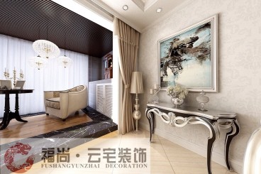 盛唐至尊簡(jiǎn)歐背景墻效果圖
