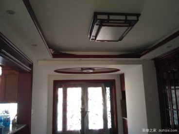 一方天鵝湖中式玄關(guān)效果圖
