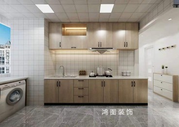 名仕豪庭北歐廚房效果圖