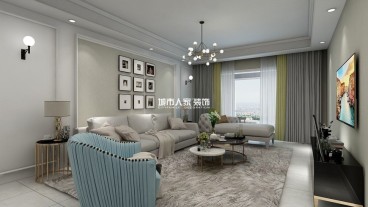 驪山下的院子現(xiàn)代簡(jiǎn)約客廳效果圖