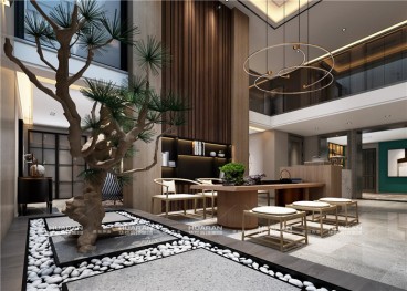 廬州公館新中式餐廳效果圖