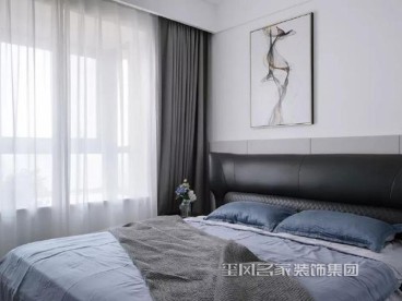 華明星海灣現(xiàn)代簡約臥室效果圖