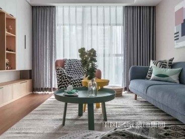泰頤新城現(xiàn)代簡約客廳效果圖