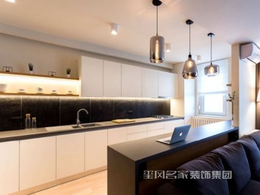 春天花園現(xiàn)代簡約廚房效果圖