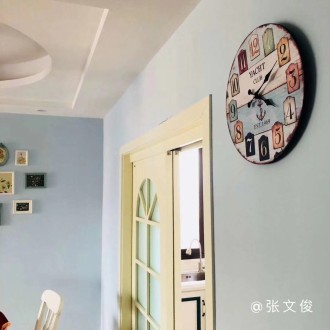 魯能九龍花園恬淡田園背景墻效果圖