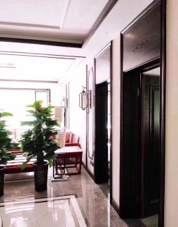 天山綠洲新中式廊道效果圖