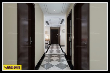 魯能公館中式客廳效果圖