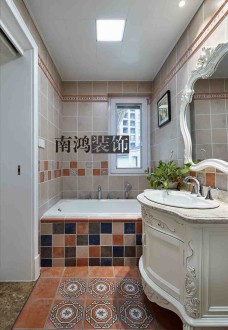 白云深處歐式古典衛(wèi)生間效果圖