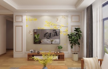 園城現(xiàn)代簡(jiǎn)約客廳效果圖