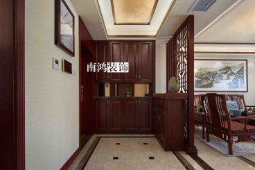 藍天嘉苑中式玄關(guān)效果圖