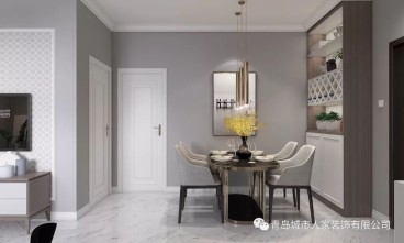 綠城玉蘭花園現(xiàn)代簡(jiǎn)約餐廳效果圖