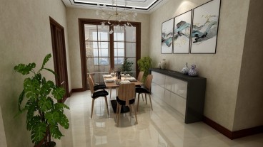 錦悅花園時尚混搭餐廳效果圖