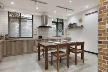藏龍倚湖逸墅北歐餐廳效果圖