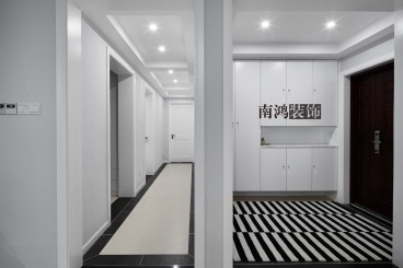 蘭亭國際現(xiàn)代簡約玄關效果圖