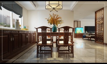 華山瓏城新中式餐廳效果圖