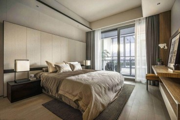 夢園小區(qū)(海關路)現(xiàn)代簡約臥室效果圖