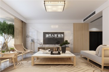 新中式客廳效果圖