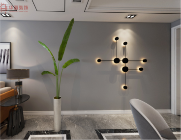 海亮江灣城(建設(shè)中)現(xiàn)代簡約背景墻效果圖